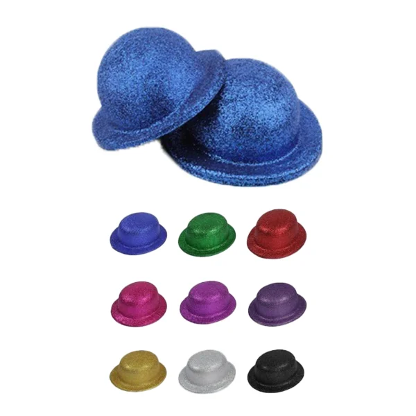 SOMBRERO FIESTA ESCARCHADO 26*23CM (PQTX12)