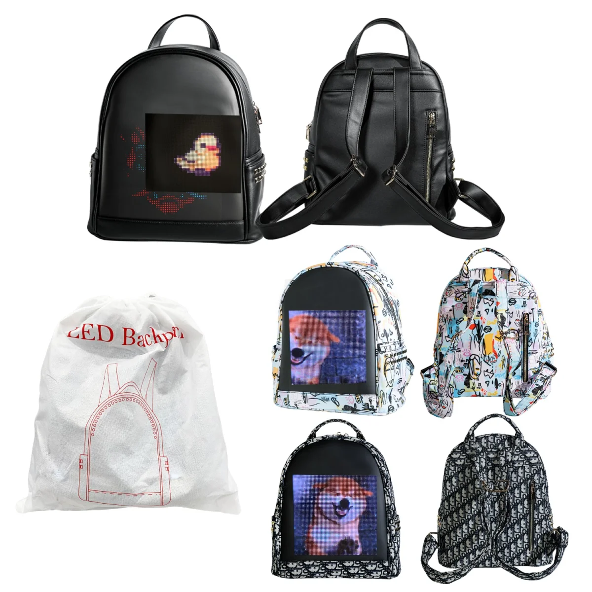 MOCHILA CON PANTALLA HD