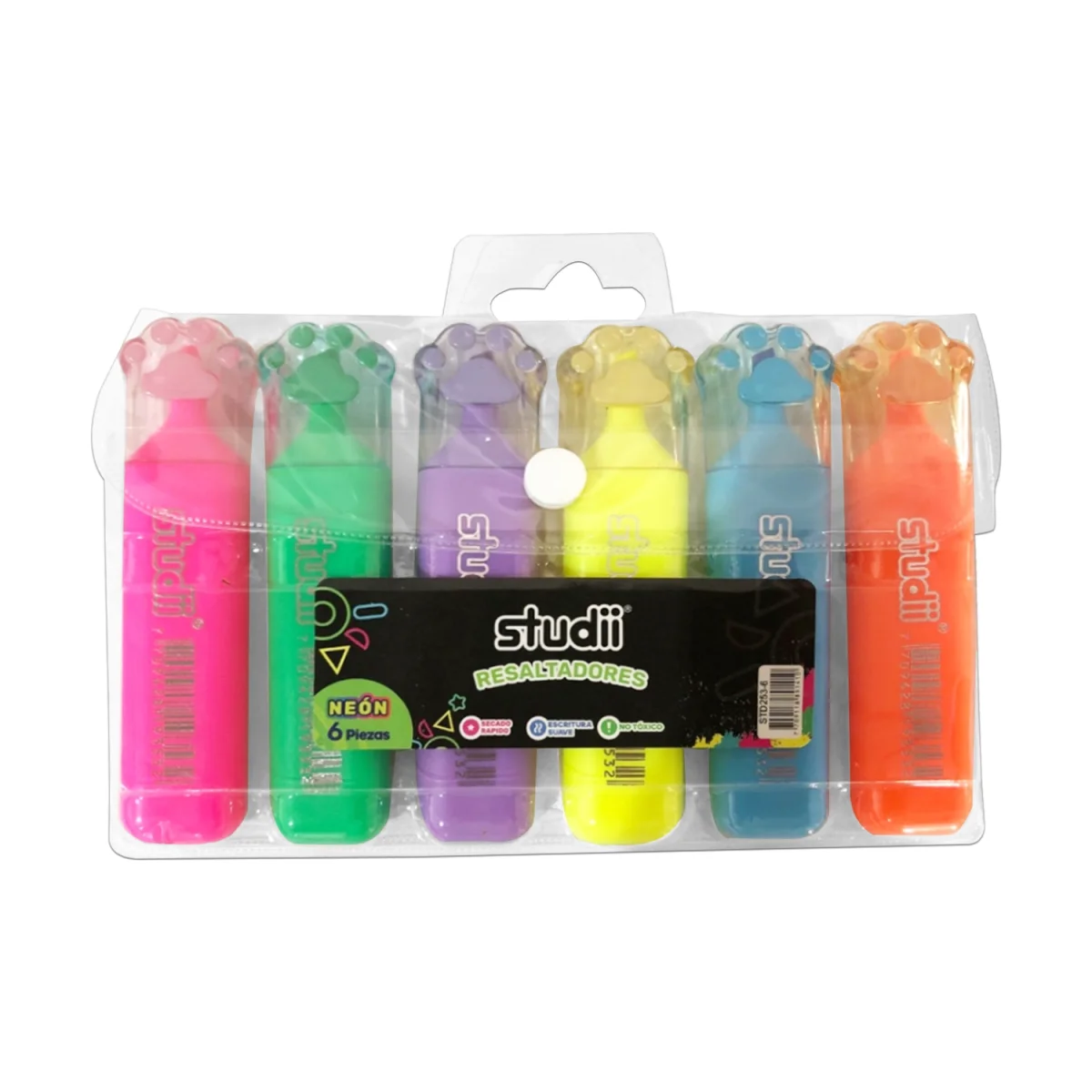 SET RESALTADOR HUELLA NEON X6 (CJX50)