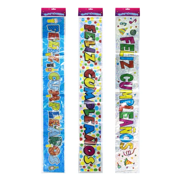 LETRERO FELIZ CUMPLEAÑOS ECO (PQTX25)