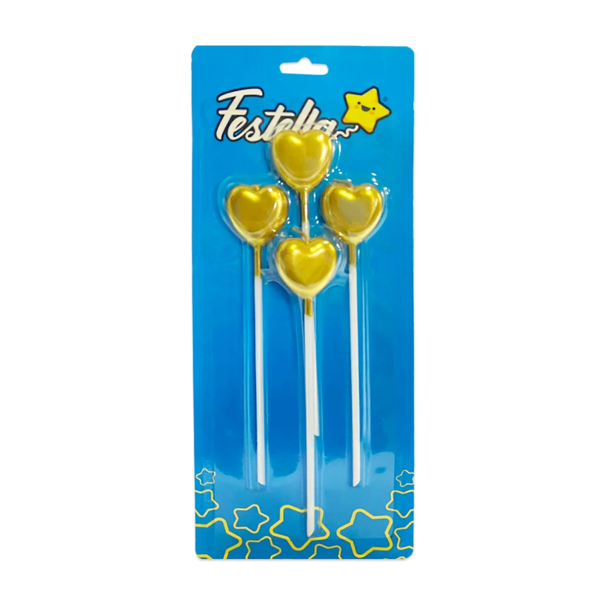 VELA CORAZON DORADA X4 (CJX30)