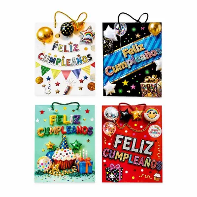 BOLSA REGALO F.C 32*26*10CM (PQTX12)