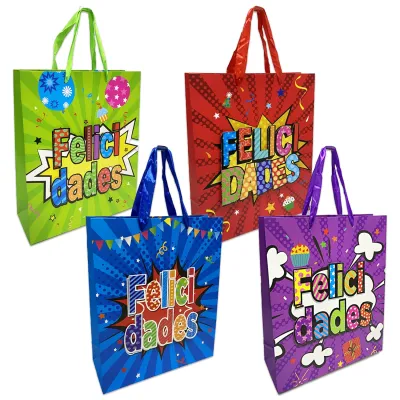 BOLSA REGALO ANIMALES 32*26*10CM (PQTX12)