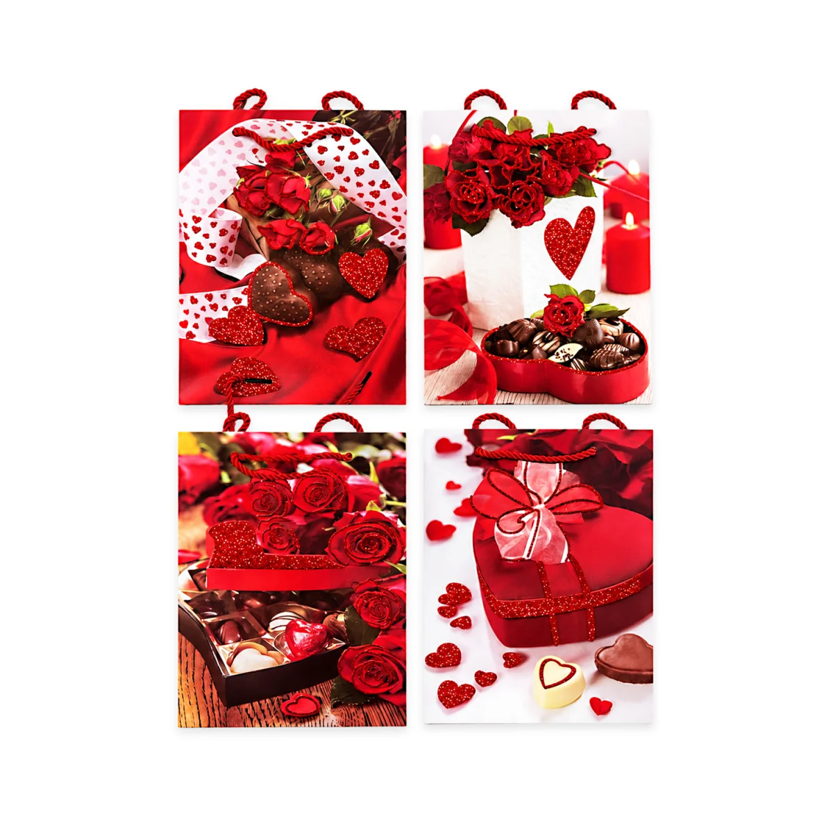 BOLSA REGALO CORAZONES 23*18*10CM (PQTX12)