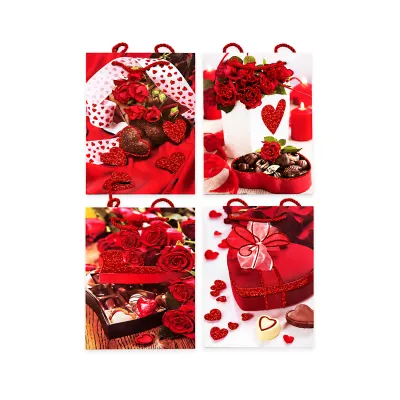 BOLSA REGALO CORAZONES 23*18*10CM (PQTX12)