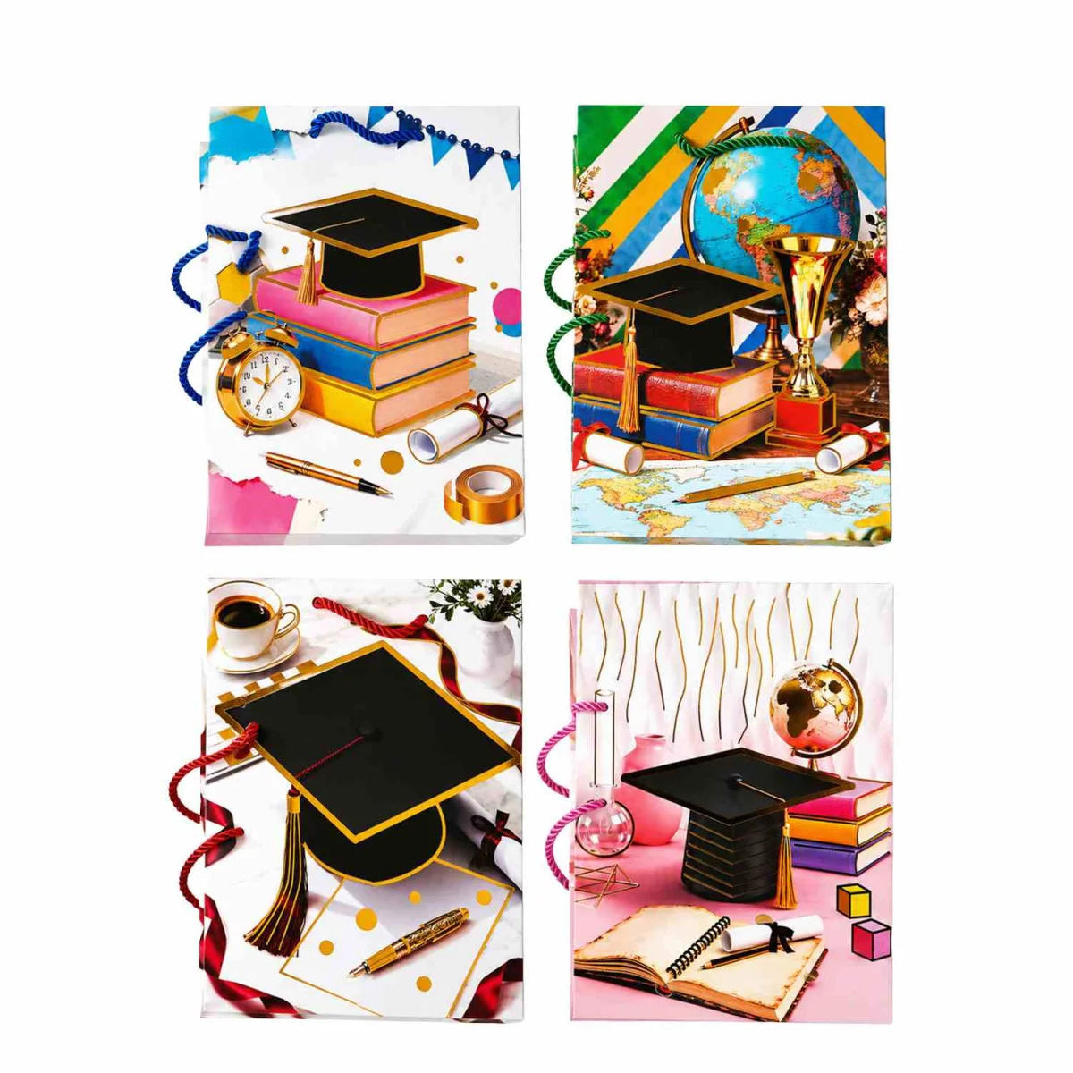 BOLSA REGALO GRADUADO 32*26*10CM (PQTX12)