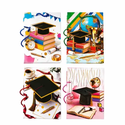 BOLSA REGALO GRADUADO 32*26*10CM (PQTX12)