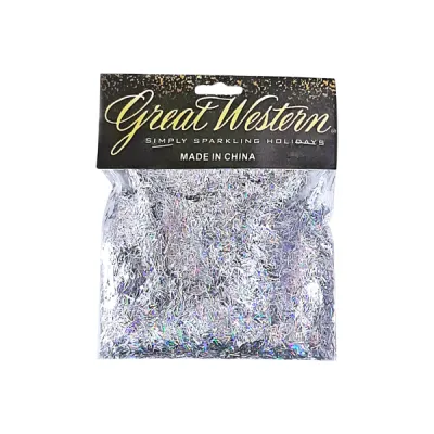 ESCARCHA PARA GLOBO PELOS PLATEADA  (PQTX12)