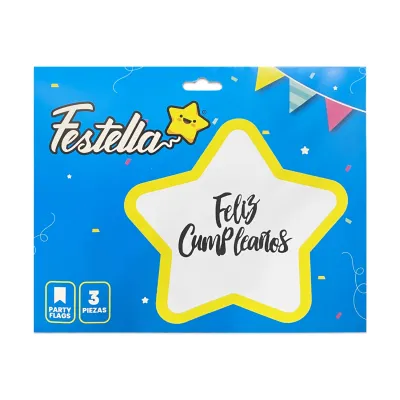 LETRERO F.C NEGRO TORNASOL X3PCS (PQTX12)