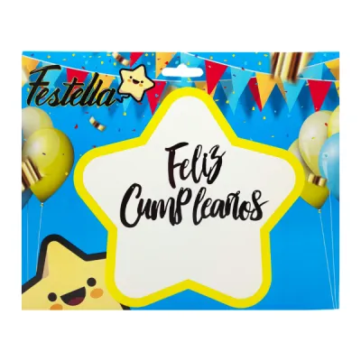 LETRERO F.C NEGRO TORNASOL X3PCS (PQTX12)