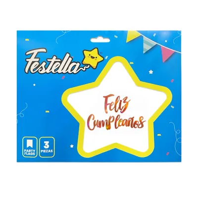 LETRERO F.C PALO ROSA TORNASOL X3PCS (PQTX12)