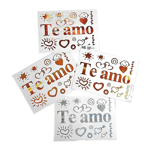 STICKER PARA GLOBO TE AMO (PQTX50)