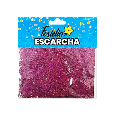 ESCARCHA PARA GLOBO PELOS FUCSIA (PQTX12)