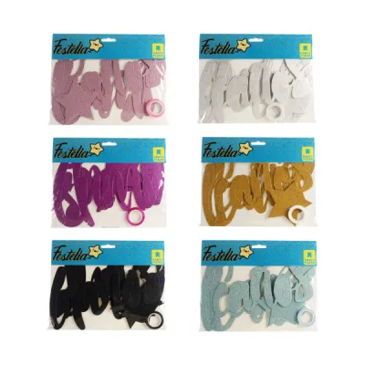 LETRERO FELIZ CUMPLEAÑOS ESCARCHADO (PQTX12)