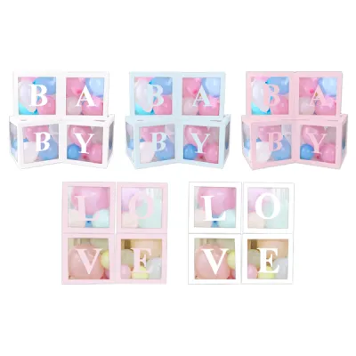 CAJA DECORATIVA PARA GLOBOS BABY/LOVE