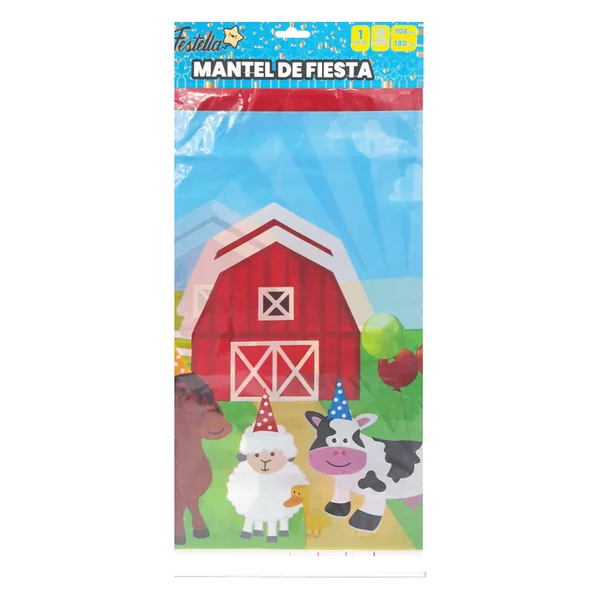 MANTEL FELIZ CUMPLEAÑOS GRANJA INFANTIL