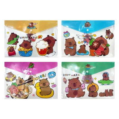 CARPETA TRANSPARENTE CAPIBARA ECONOMICA (PQTX12)