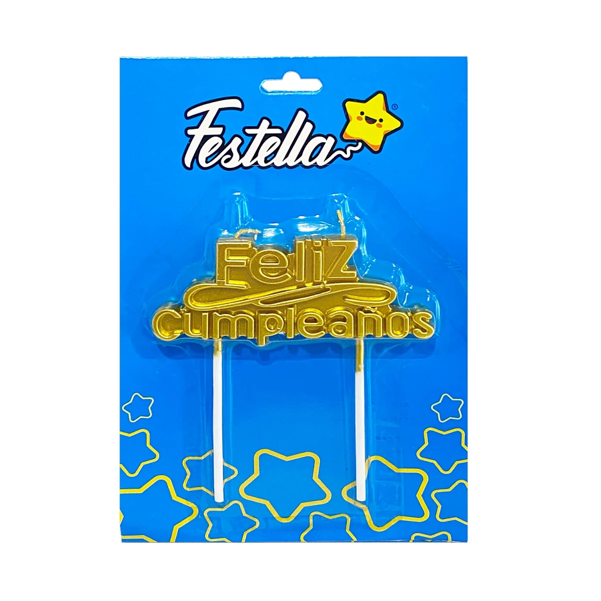 VELA FELIZ CUMPLEAÑOS DORADA (CJX12)