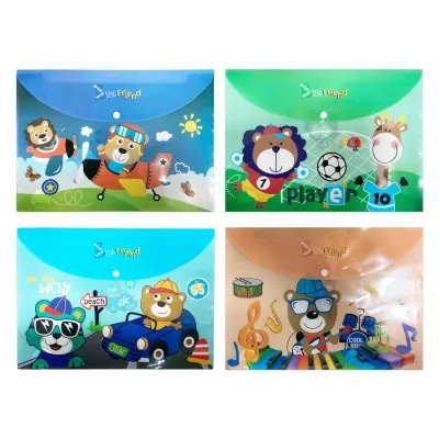 CARPETA BOTON ANIMALES ECONOMICA (PQTX12)