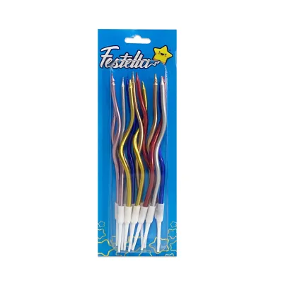 VELA SURTIDA 15CM X12 (CJX12)
