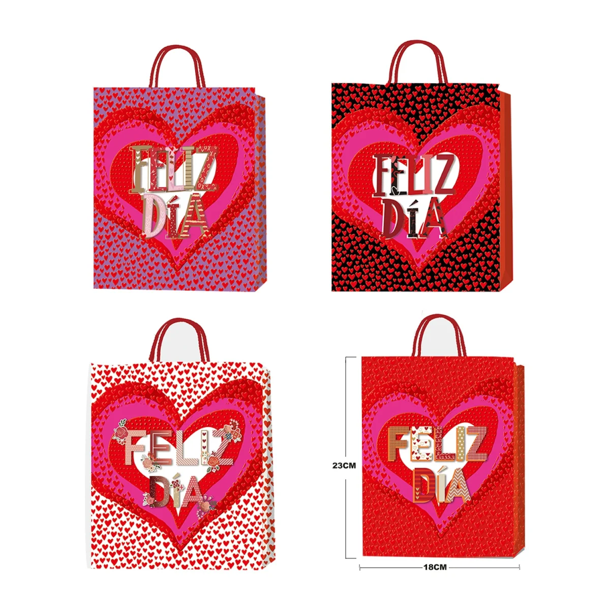 BOLSA REGALO ANIMALES F.C 23*18*10CM (PQTX12)