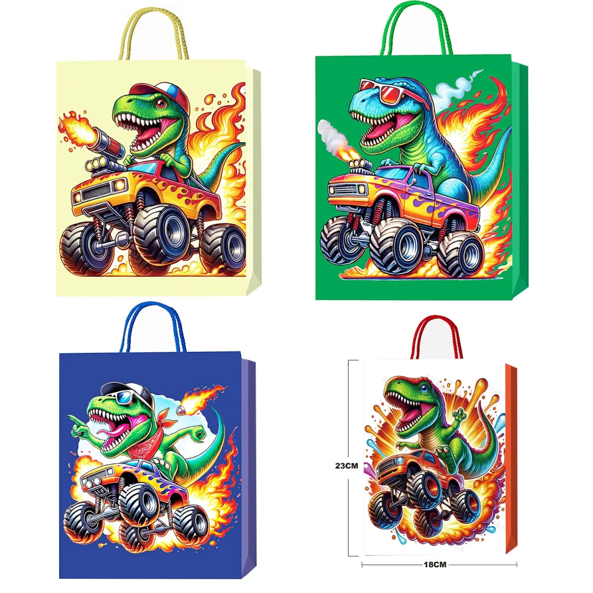 BOLSA REGALO ANIMALES 23*18*10CM (PQTX12)