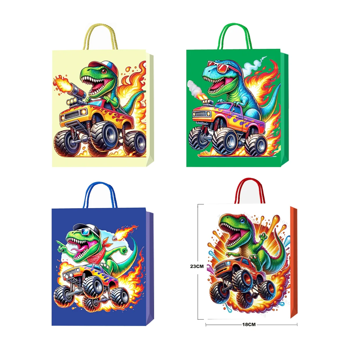 BOLSA REGALO ANIMALES 23*18*10CM (PQTX12)