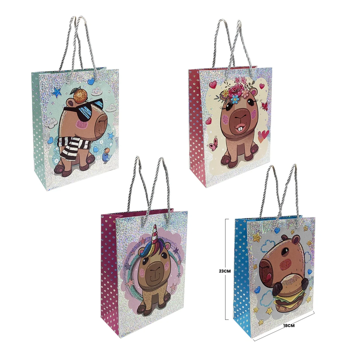 BOLSA REGALO GRADUADO 23*18*10CM (PQTX12)