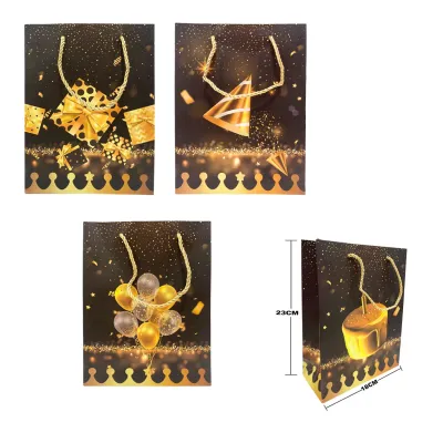 BOLSA REGALO FIESTA 18*23*10 CM (PQTX12)