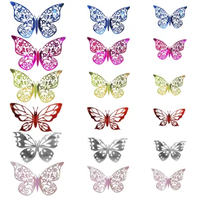 MARIPOSAS DECORATIVAS (PQTX10 X COLOR)