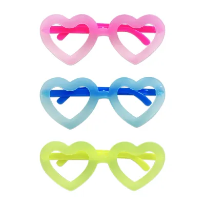 GAFAS NEON CORAZON PARA FIESTA (PQTX12)