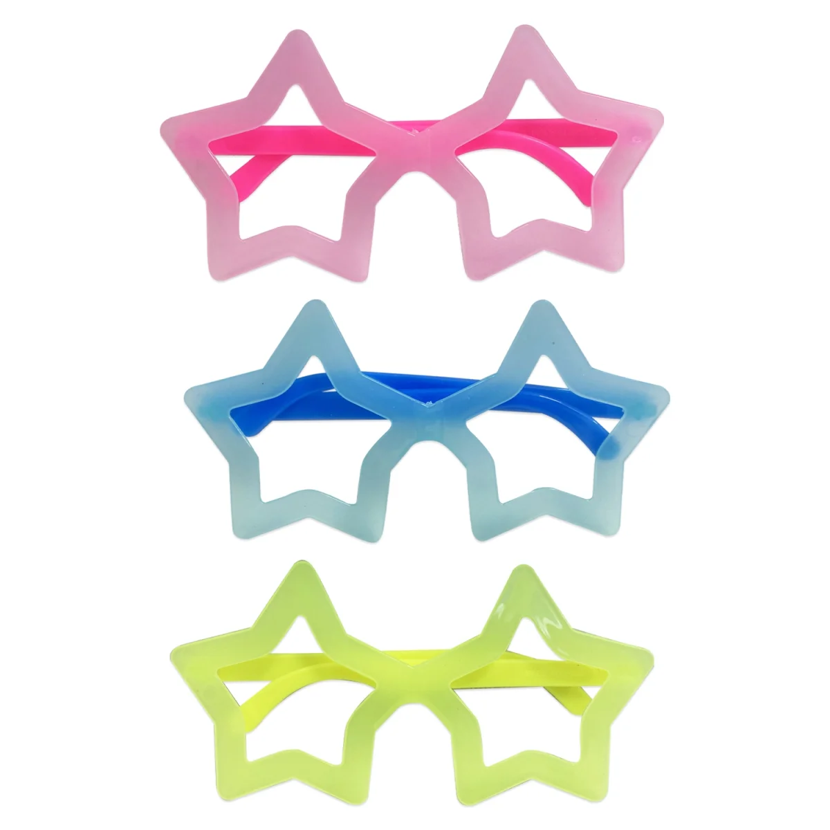GAFAS NEON ESTRELLA PARA FIESTA (PQTX12)