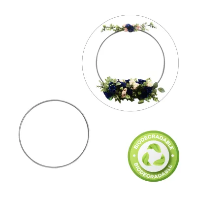 ARO DE GLOBO PLATEADO 30CM BIODEGRADABLE (PQTX12)