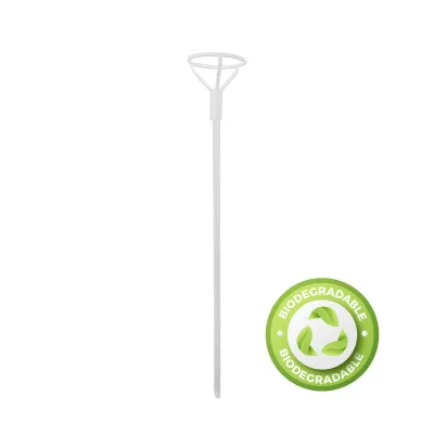 PALO DE GLOBO 40CM TRANPARENTE BIODEGRADABLE (PQTX50)