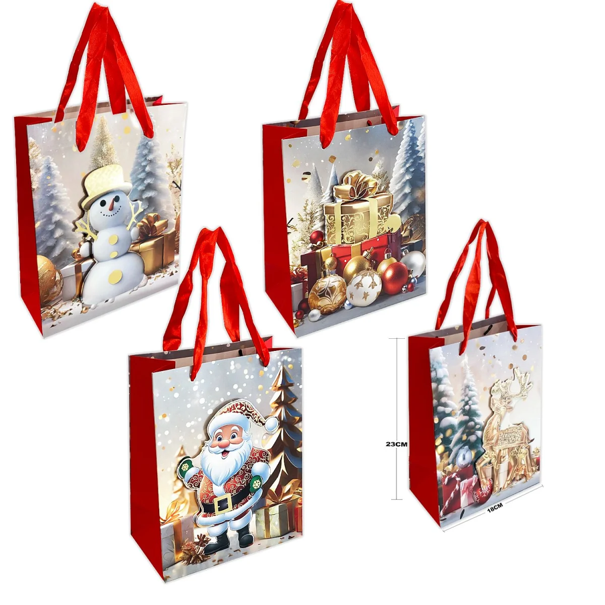 BOLSA REGALO NAVIDEÑA (PQTX12)