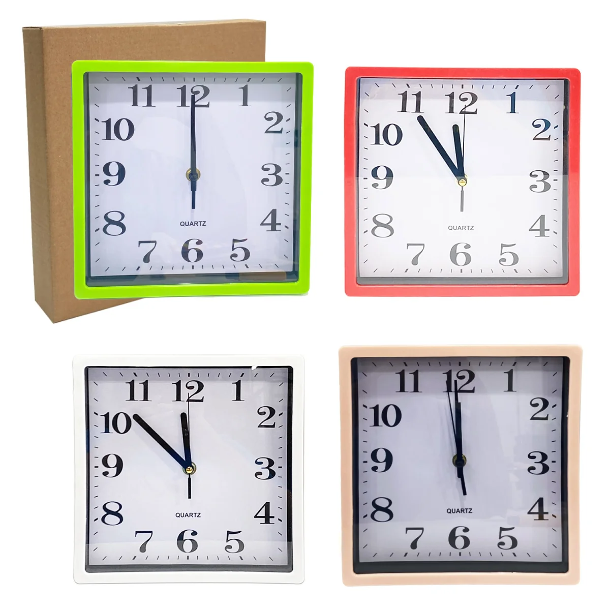 RELOJ DE PARED CUADRADO 21.5CM