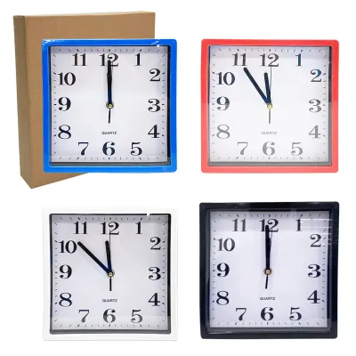 RELOJ DE PARED CUADRADO 21.5CM