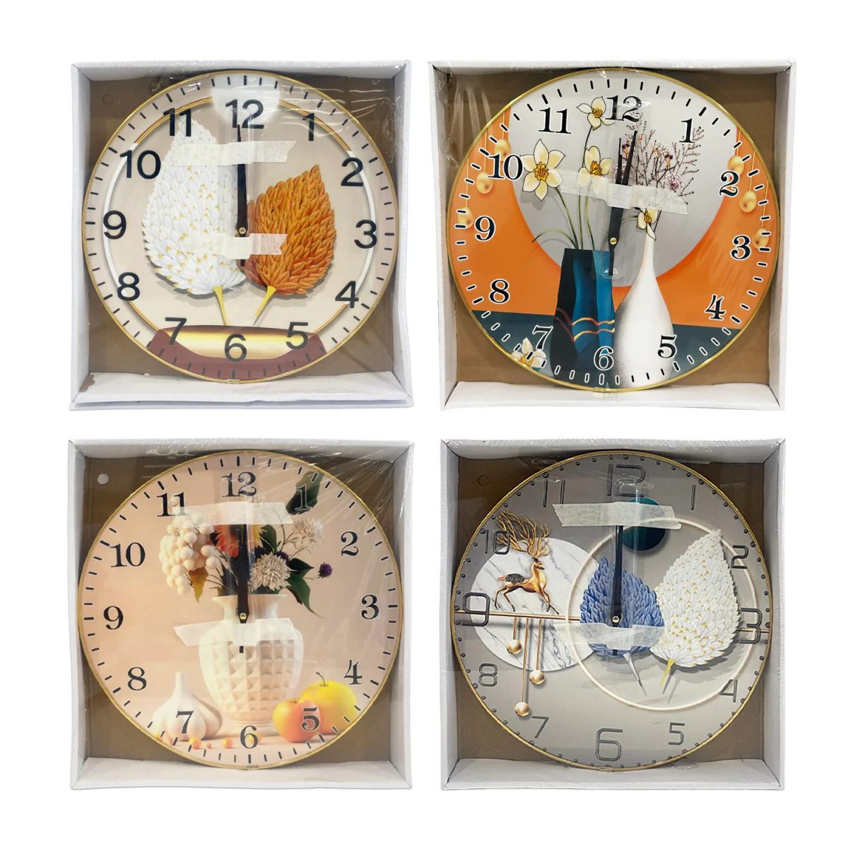 RELOJ DE PARED REDONDO MOTIVOS 30CM