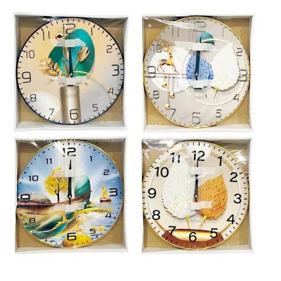 RELOJ DE PARED REDONDO MOTIVOS 30CM
