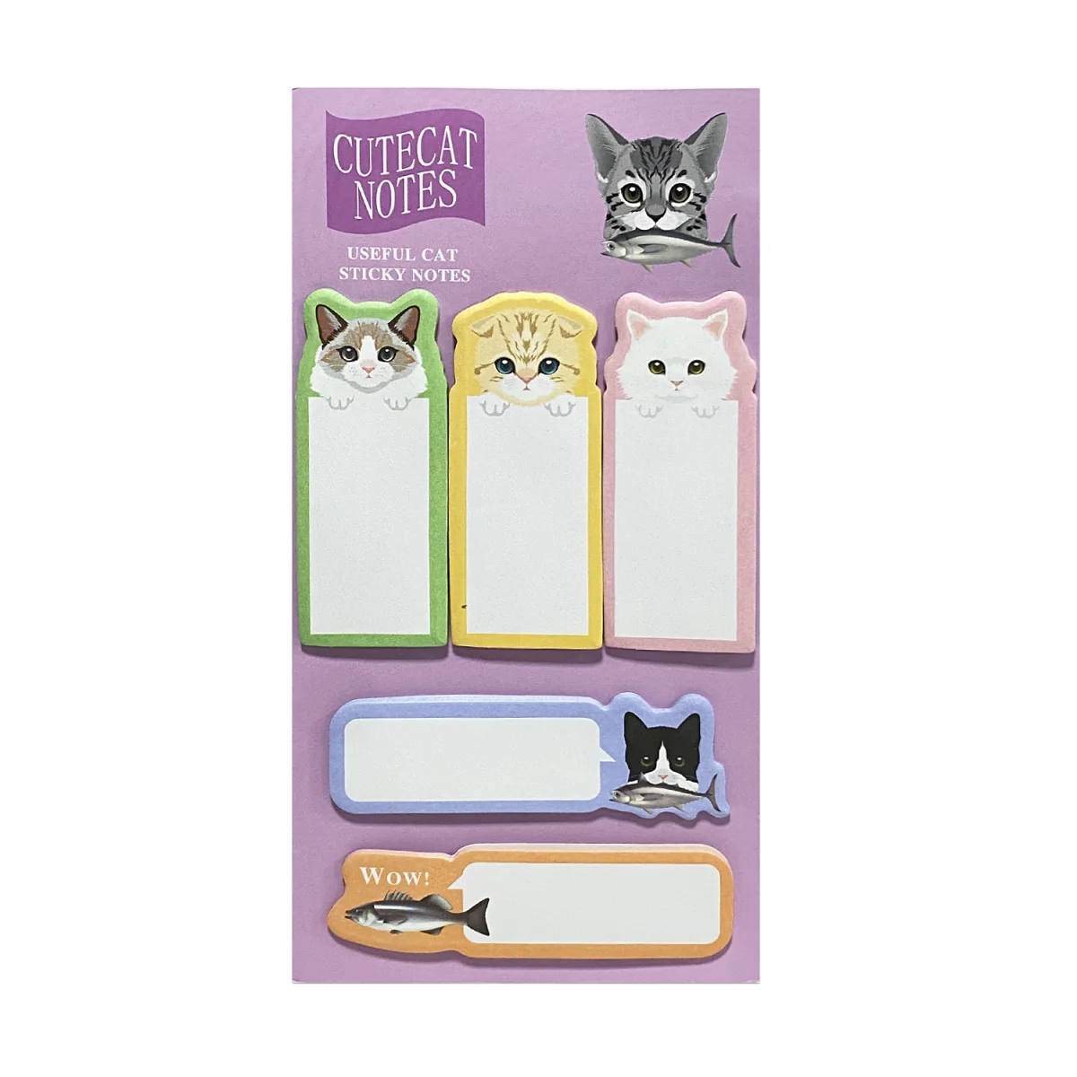 SET DE NOTAS ADHESIVAS GATO X100 (PQTX12)