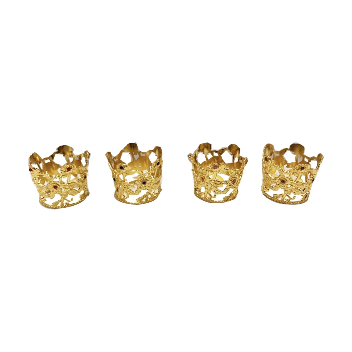 CORONA DECORATIVA METALICA DORADA 3.5*4CM
