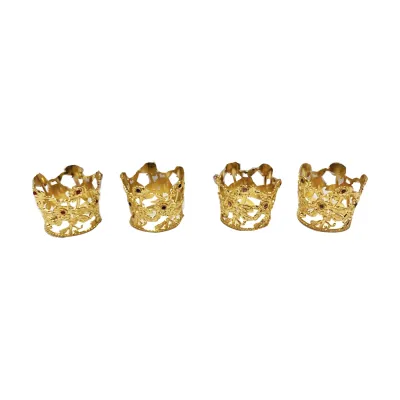 CORONA DECORATIVA METALICA DORADA 3.5*4CM