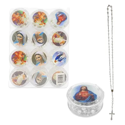 COLLAR ROSARIO 4MM (PQTX12)