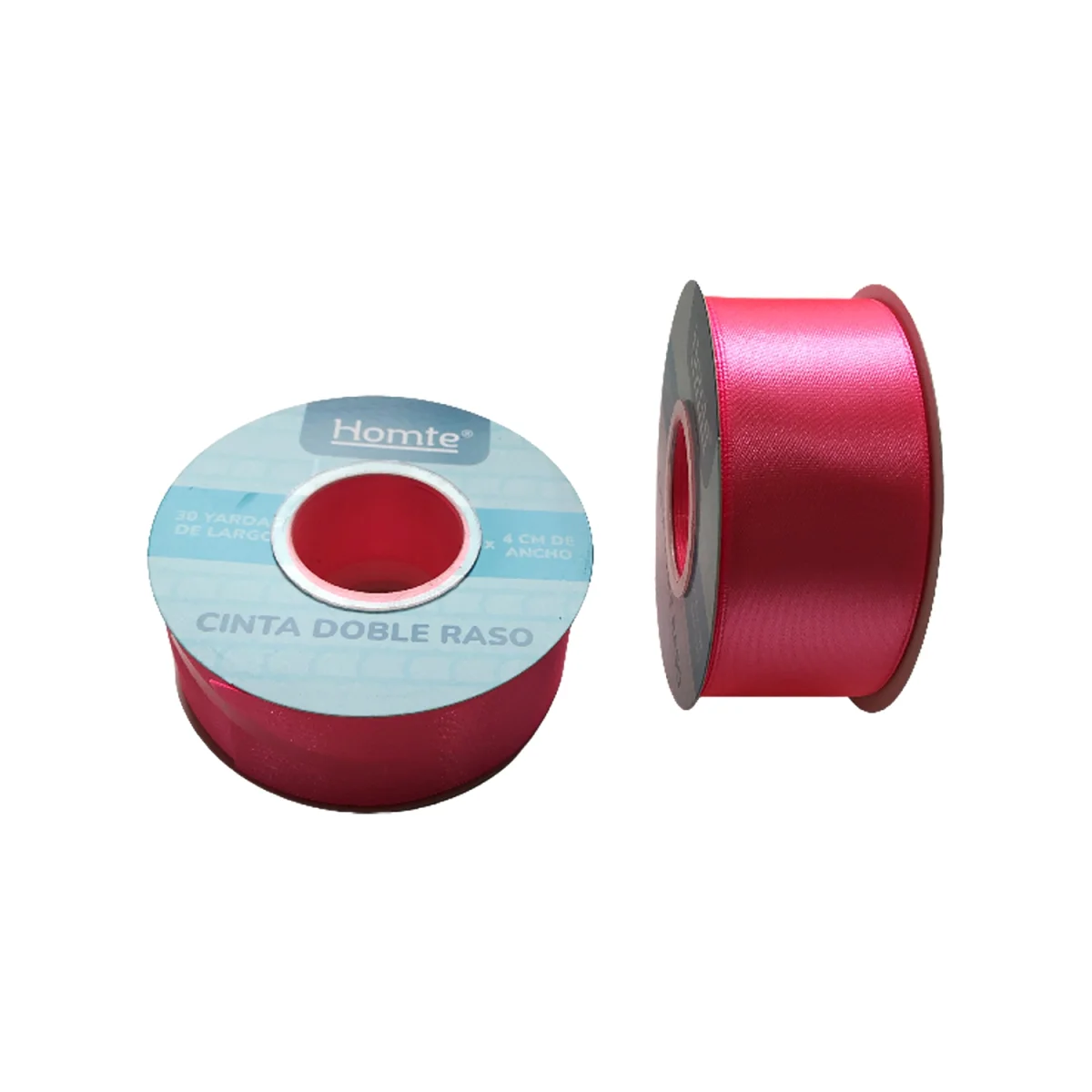 CINTA DOBLE RASO ROSADA OSCURA 4CM*30Y (PQTX5)