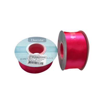 CINTA DOBLE RASO FUCSIA NEON 4CM*30Y (PQTX5)