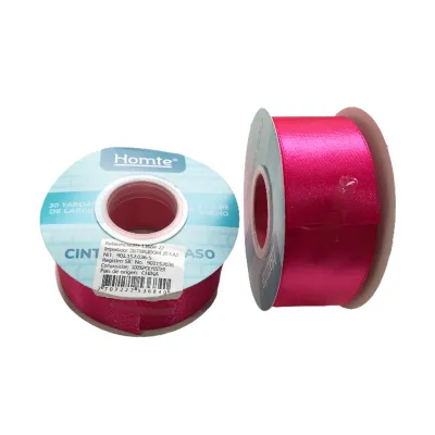 CINTA DOBLE RASO FUCSIA MAGENTA 4CM*30Y (PQTX5)
