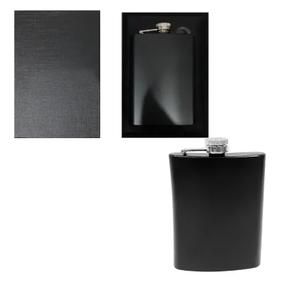 LICORERA CANTIMPLORA NEGRA  EN CAJA 228ML: