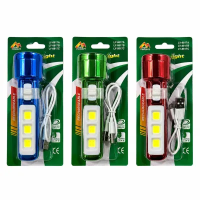 LINTERNA LUZ LED BLANCA RECARGABLE (USB):