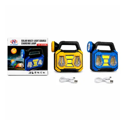 LINTERNA DE TRABAJO RECARGABLE LUZ SOLAR (USB):