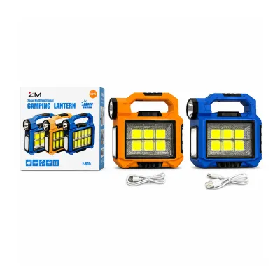LINTERNA DE TRABAJO RECARGABLE LUZ SOLAR (USB):
